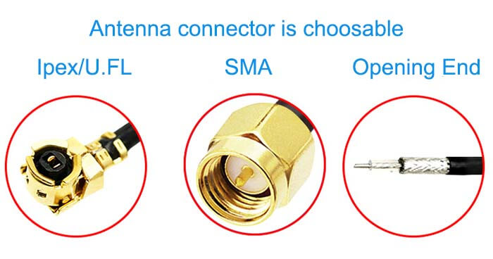 Antenna connector is choosable 