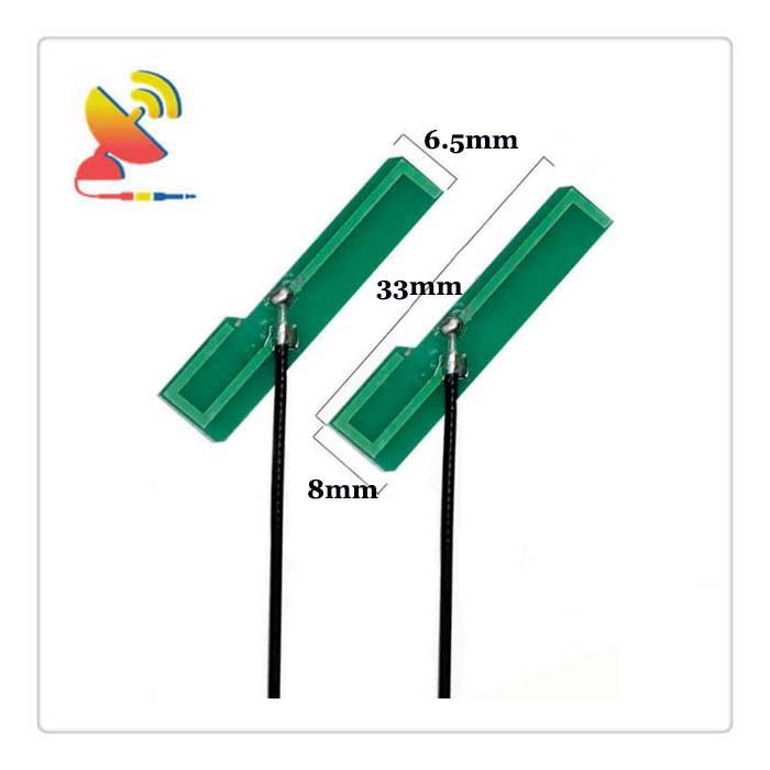 C&T RF Antennas Inc - 33x6.5mm 2.4 GHz Bluetooth WiFi PCB Antenna Size