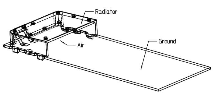Internal Antenna Design Guideline 10 Let the space between the radiator and ground plane be filled with air as much as possible