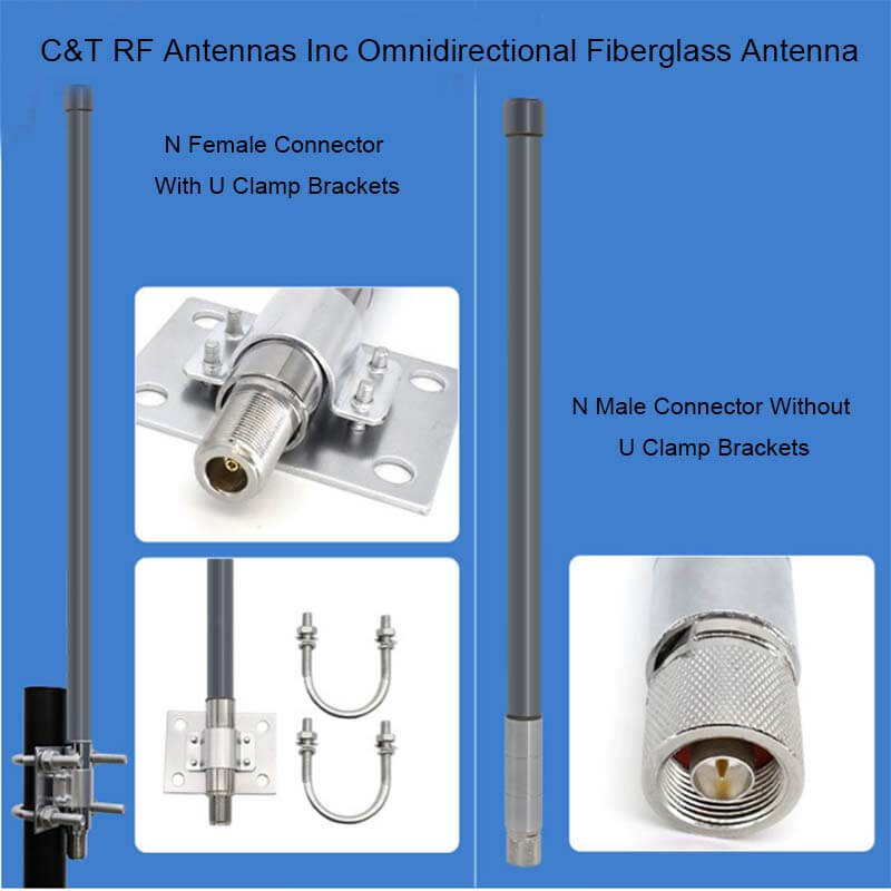 C&T RF Antennas Inc Omnidirectional Fiberglass Antenna - C&T RF Antennas Inc