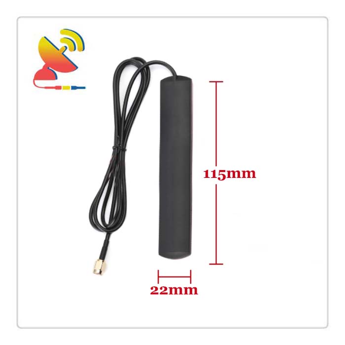 C&T RF Antennas Inc - 115x22mm Adhesive Mount Antenna Blade Antenna Patch Antenna Size