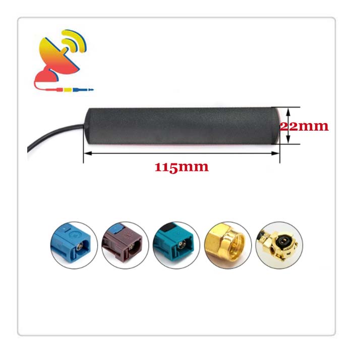 C&T RF Antennas Inc - 115x22mm Adhesive Mount Blade Antenna Size And RF Connector Types