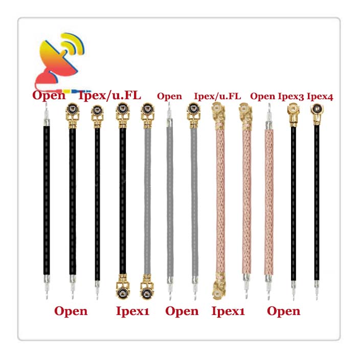 C&T RF Antennas Inc - UFL IPEX1 IPX MHF3 MHF4 Solder Open End RF Antenna Pigtail Jumper Cables Manufacturer